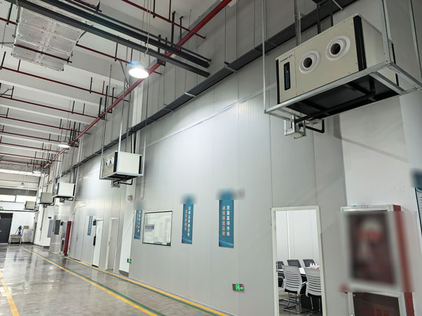 工厂空调系统应用蒸发冷省电空调-卧式射流空调