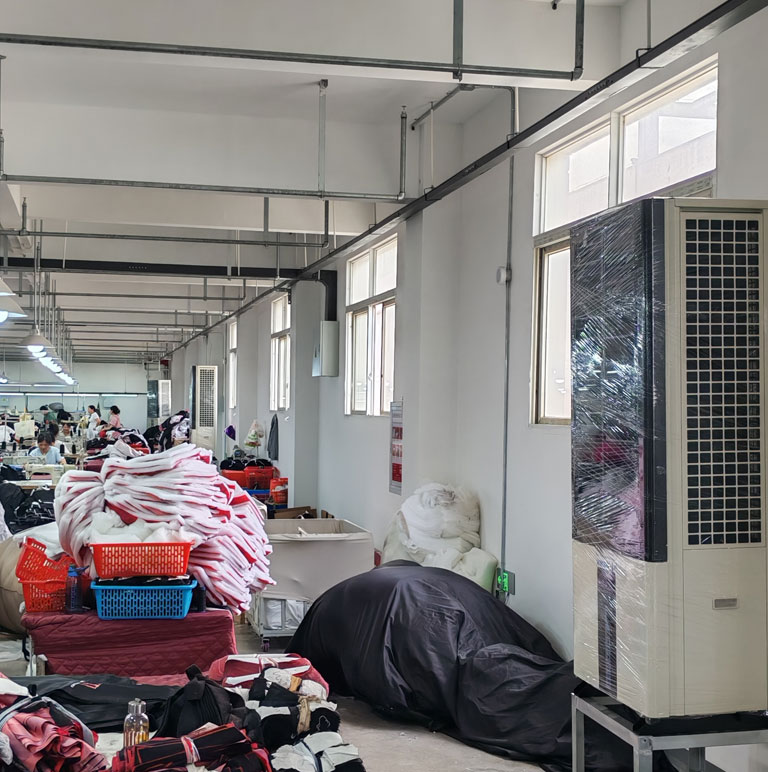 生产车间降温方案优选，蒸发冷省电空调-立式轴流双风口柜机